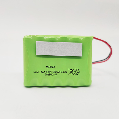 Высокотемпературный аккумулятор Ni-Mh, AAA750mAh, 6S1P, температура зарядки и разрядки -20°C ~ +70°C, для аварийного освещения